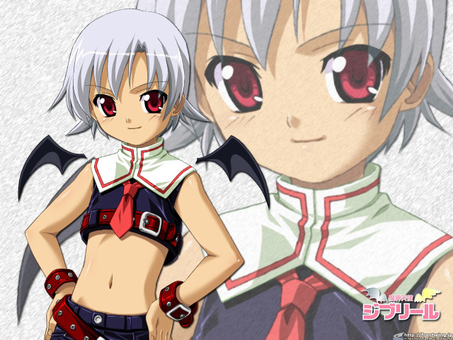 Anime whitehair redeyes batcostume remiliascarlet free wallpaper - medium preview image