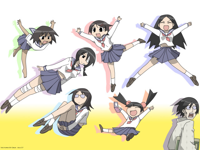 Anime girls group giantess bandages free wallpaper - medium preview image