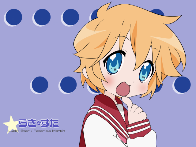 Blonde blueeyes star sweater anime free wallpaper - medium preview image