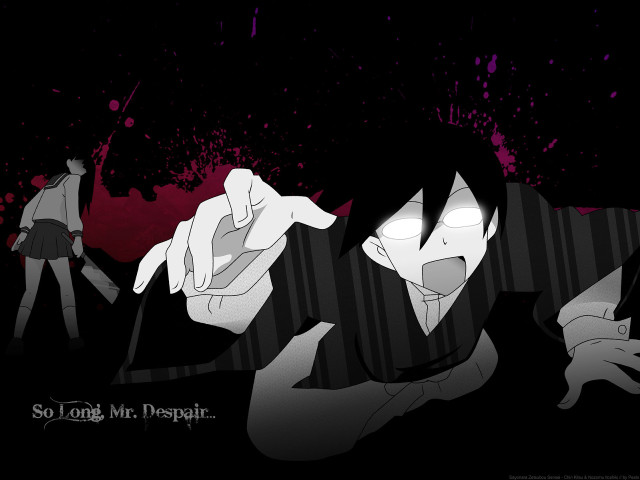 Gothic anime blood suit knife free wallpaper - medium preview image