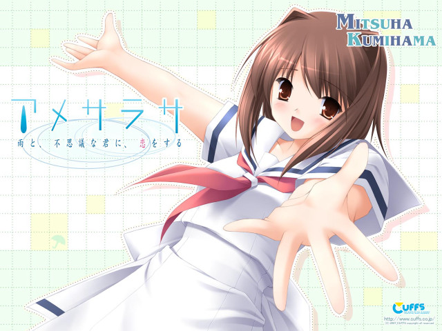 Girl sailor outstretched smile blush free wallpaper - medium preview image