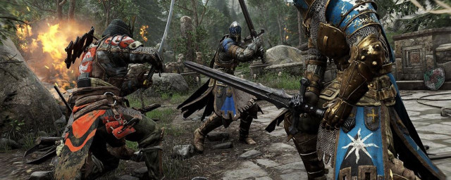 Knights armor spears shields forest free wallpaper - medium preview image