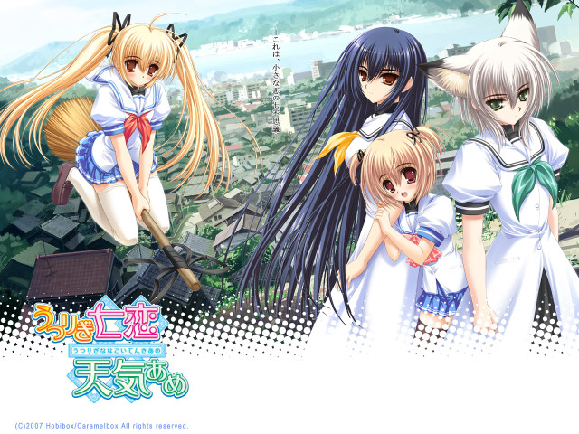 Anime girls cityscape river remodernism free wallpaper - medium preview image