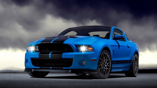 Blue mustang #3 free wallpaper for desktop - medium preview image