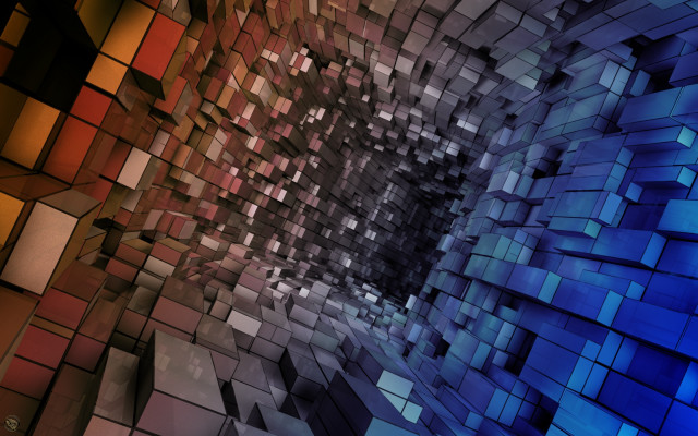 Colorful abstract background squares center #2 free wallpaper - medium preview image