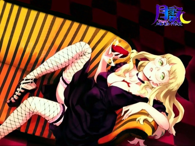 Woman couch man cat argyle free wallpaper - medium preview image