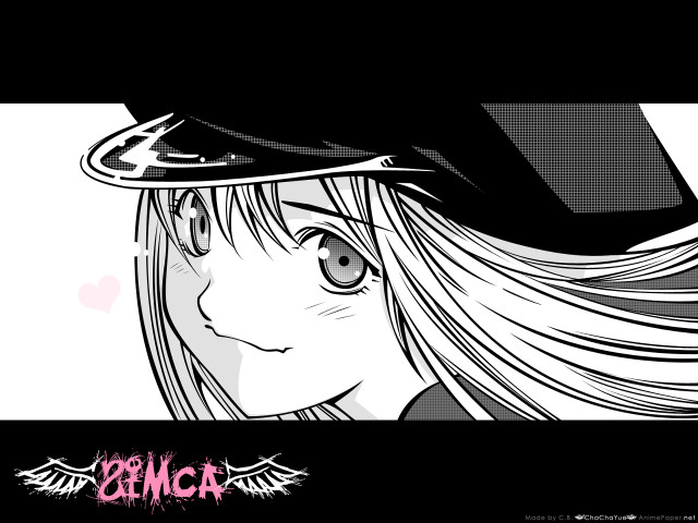 Girl hat heart anime manga free wallpaper - medium preview image