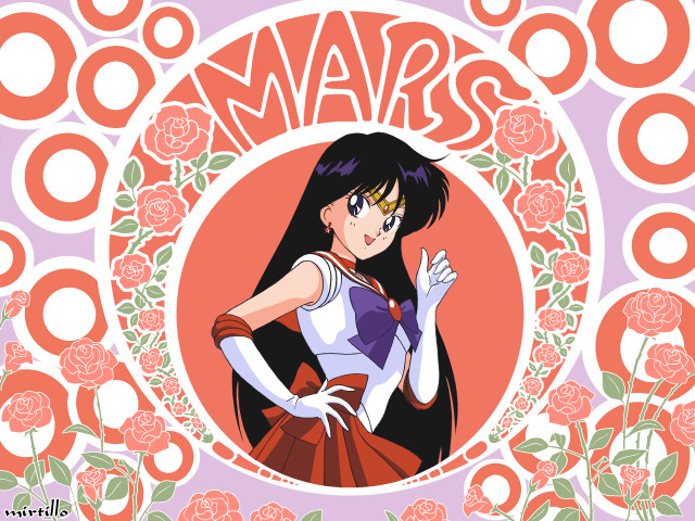 Sailor mars roses alice prin free wallpaper - medium preview image
