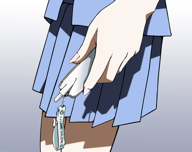 Toothbrush toothpaste anime gloves gradient free wallpaper - medium preview image
