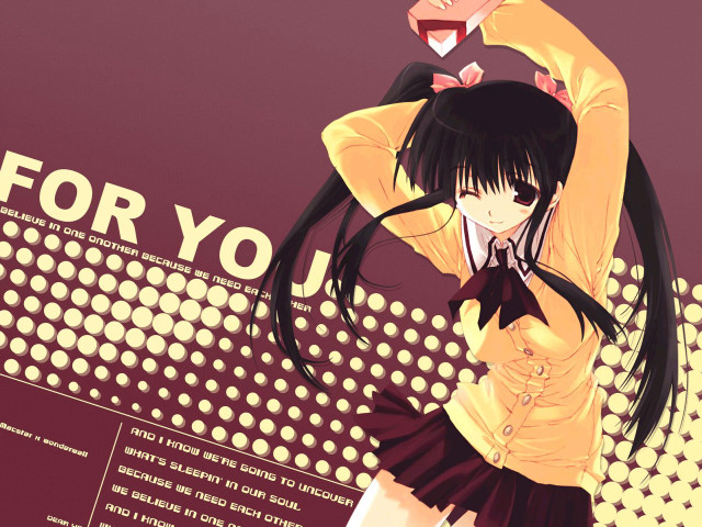 Girl blackhair yellowshirt wineglass purple free wallpaper - medium preview image
