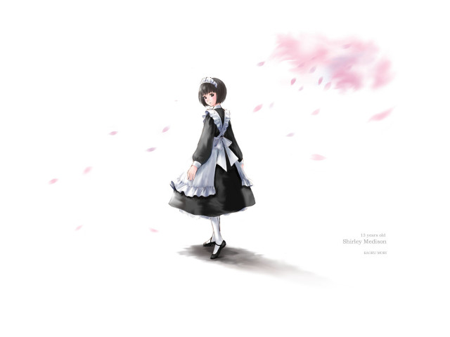 Woman hat snow flower dress free wallpaper - medium preview image