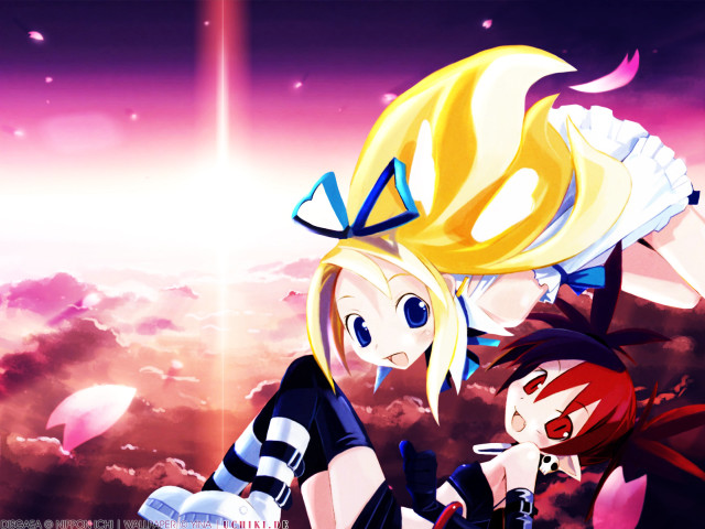 Clouds animegirls gothic demon flowers free wallpaper for desktop - medium preview image