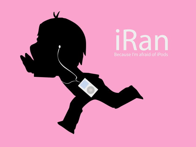 Silhouette person headphones name tag free wallpaper - medium preview image
