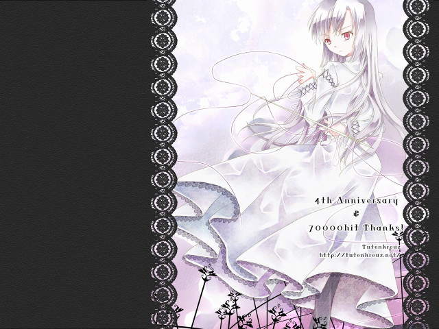 Alice prin white dress black free wallpaper - medium preview image
