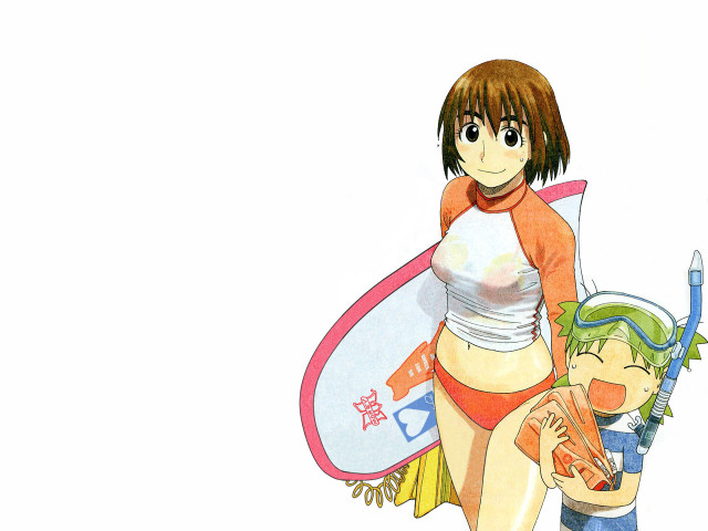 Surfing bikini girls manga #1999 free wallpaper - medium preview image