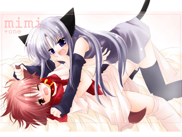 Miki one anime cat ears free wallpaper - medium preview image