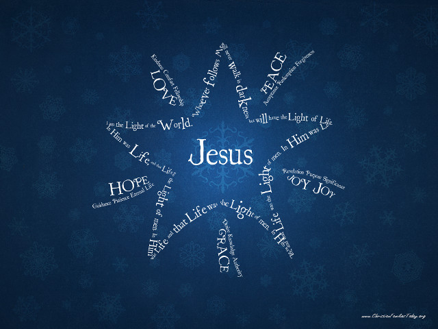 Snowflake jesus mosaic radiantlight starrysky free wallpaper - medium preview image