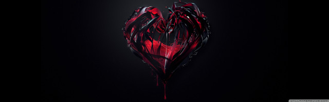 Heart shaped red light black free wallpaper - medium preview image