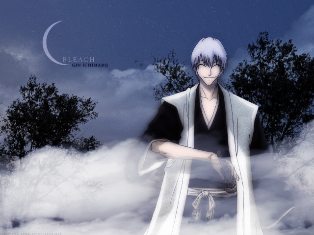 Man kimono clouds moon trees free wallpaper - medium preview image