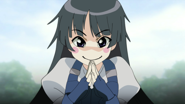 Girl praying tree sky rayonism free wallpaper - medium preview image