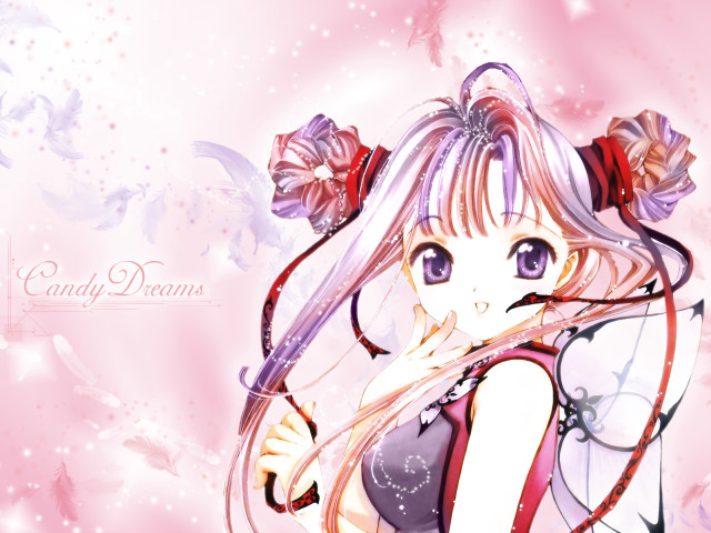 Girl long hair bow star free wallpaper - medium preview image