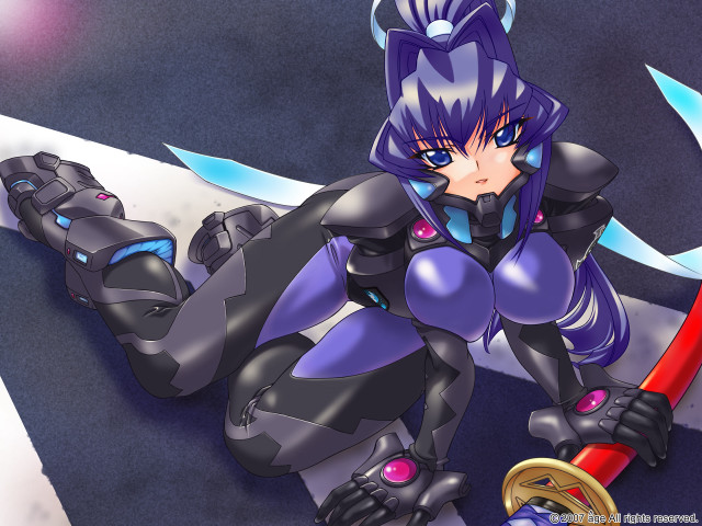 Cartoon character snowboard sword helmet free wallpaper - medium preview image