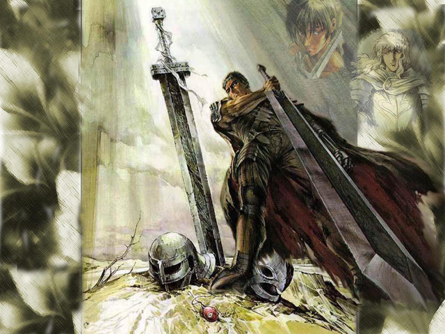 Man sword skull armor cape free wallpaper - medium preview image