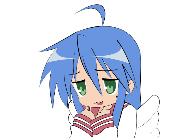 Blue haired girl sailor uniform free wallpaper - medium preview image
