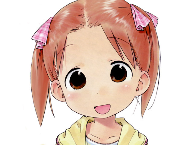 Girl pink bow yellow shirt free wallpaper - medium preview image