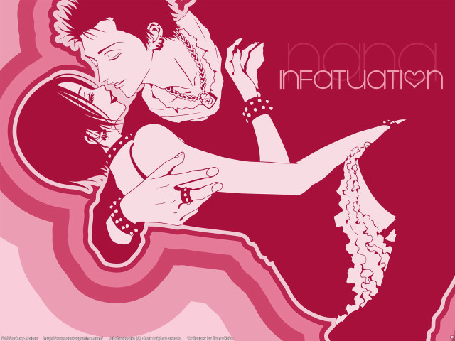 Woman holding man pink background free wallpaper for desktop - medium preview image