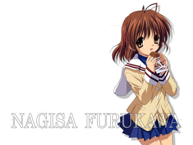 Girl wine smile uniform blue free wallpaper - medium preview image