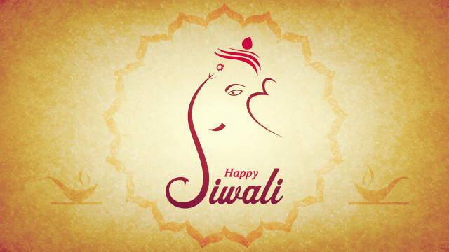 Happy diwali greeting gandap yellow free wallpaper - medium preview image