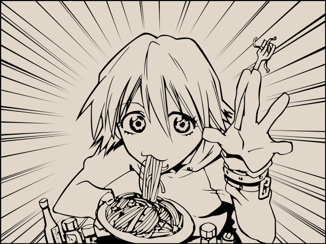 Girl noodles aya goda manga free wallpaper for desktop - medium preview image