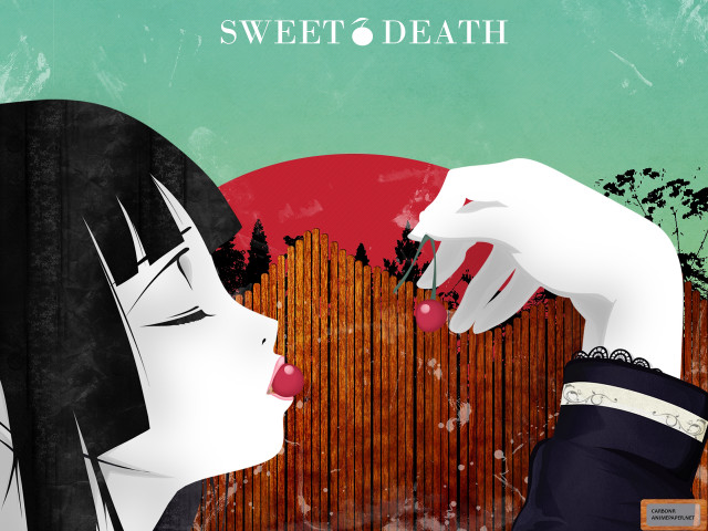 Woman touching face red circle free wallpaper - medium preview image