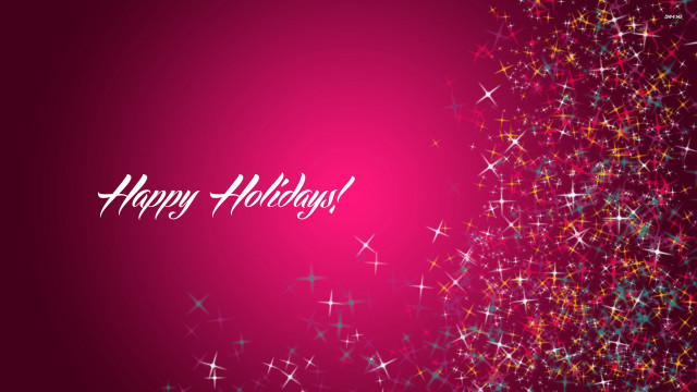 Happy holiday card stars sparkles free wallpaper - medium preview image