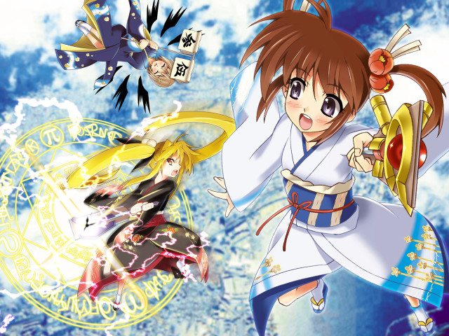 Baiōken eishun anime girls sword free wallpaper - medium preview image