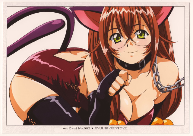 Ai mitsu cat ears scissors free wallpaper - medium preview image