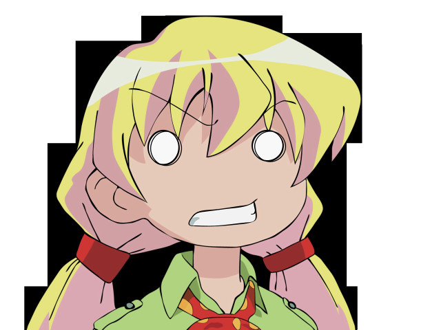 Blonde cartoon green shirt red free wallpaper - medium preview image