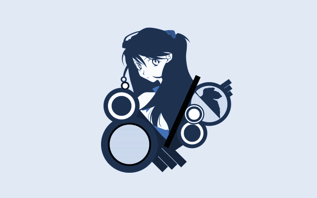 Woman headphones magnifyingglass vector art free wallpaper - medium preview image