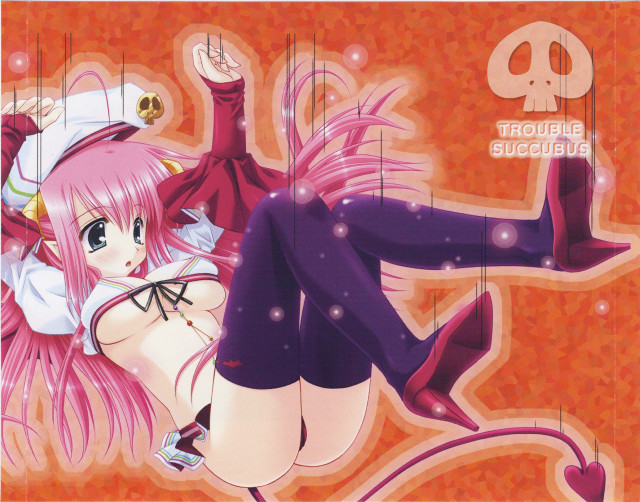 Pink haired demon girl alice free wallpaper - medium preview image