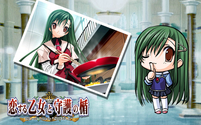 Green hair girl red hat #2 free wallpaper - medium preview image