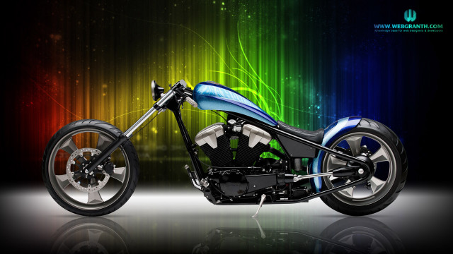 Motorcycle colorful background black rainbow free wallpaper - medium preview image