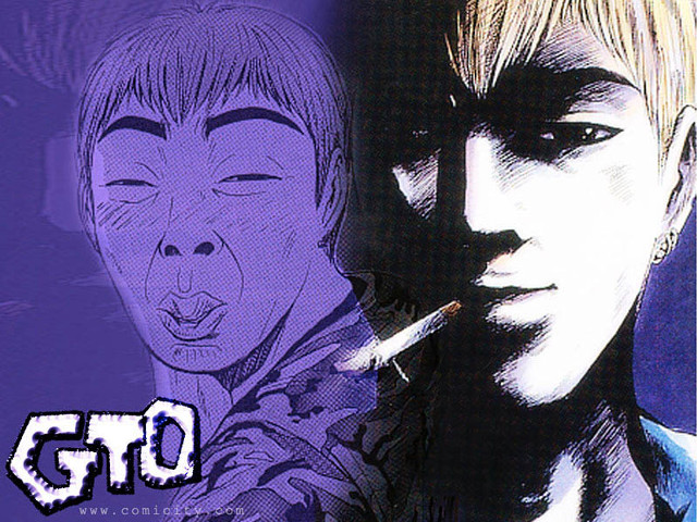 Man smoking manga characters halftone free wallpaper - medium preview image