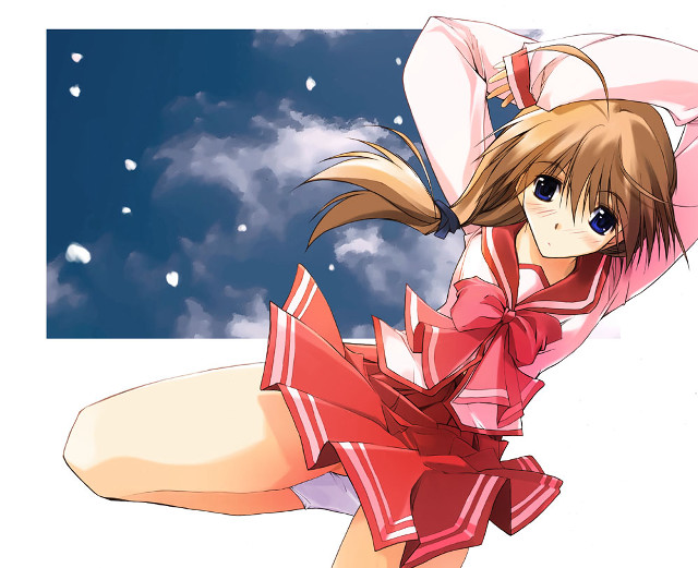 Girl bow dress sky snow free wallpaper - medium preview image