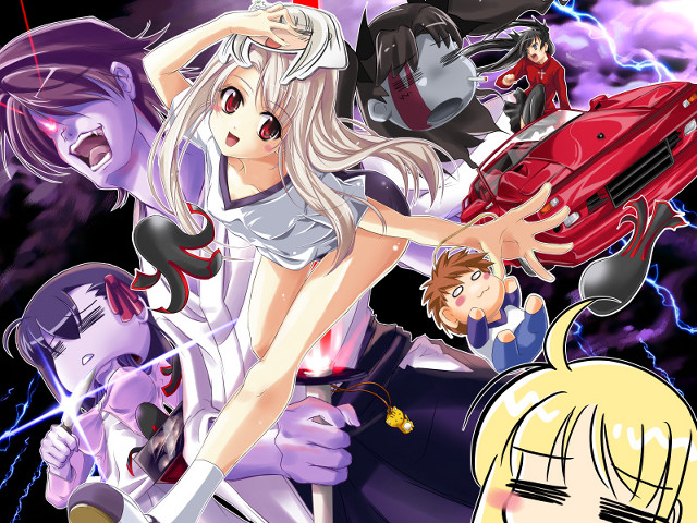 Anime group red suitcase characters free wallpaper - medium preview image