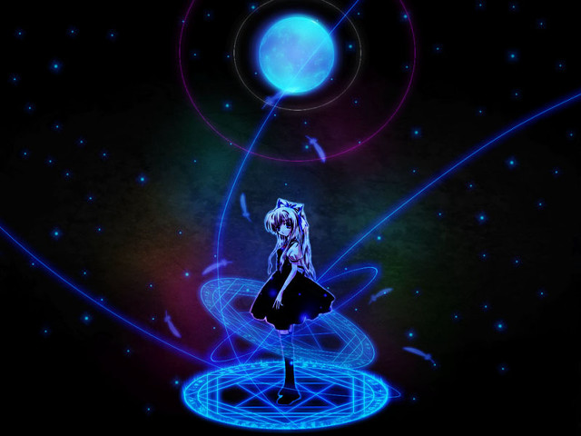 Holographic arcane aurora moon starry free wallpaper - medium preview image