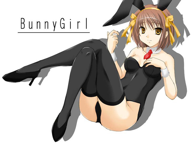 Black animal ears anime ribbon free wallpaper - medium preview image