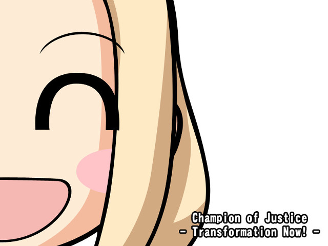 Cartoon girl smile caption rayonism free wallpaper - medium preview image