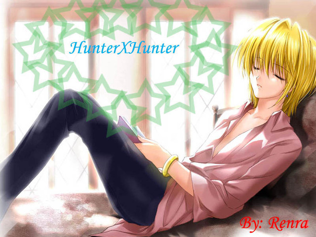 Man sitting couch book hunterhunter free wallpaper - medium preview image