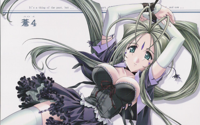 Long hair woman corset front free wallpaper - medium preview image